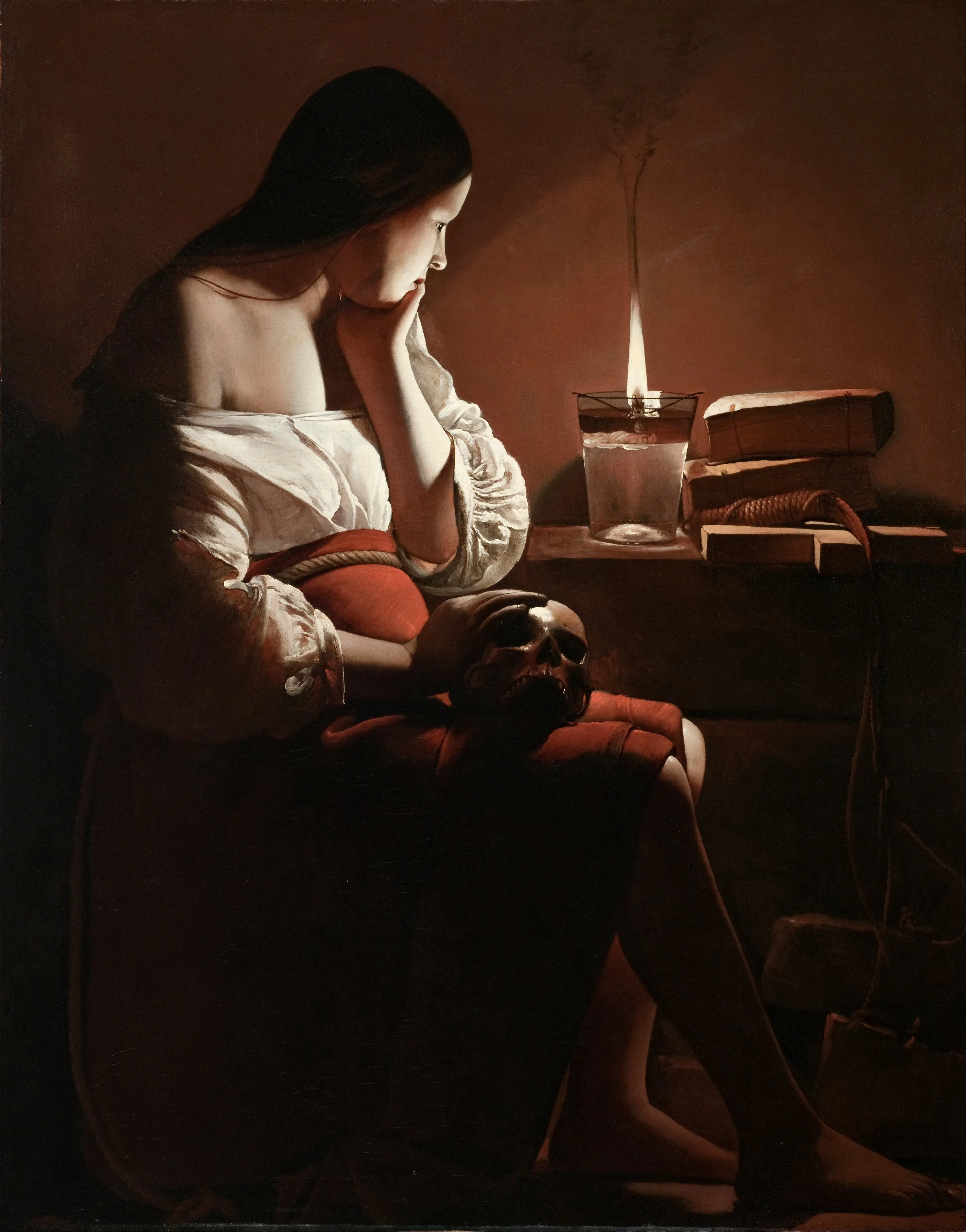 Magdalene with the Smoking Flame by Georges de La Tour